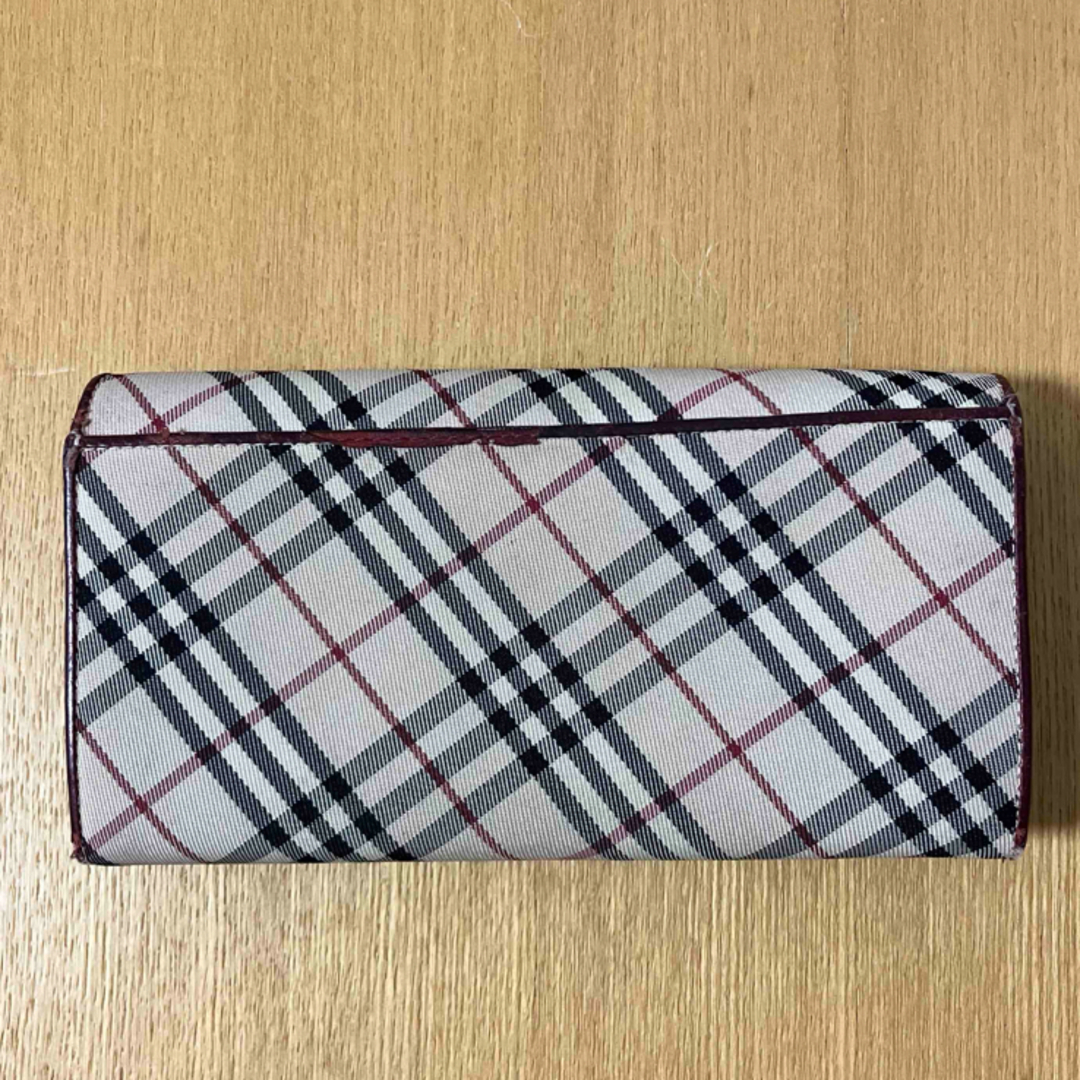 BURBERRY(バーバリー)の中古　BURBERRY バーバリー　レディース　長財布 がま口　ベージュレッド系 レディースのファッション小物(財布)の商品写真