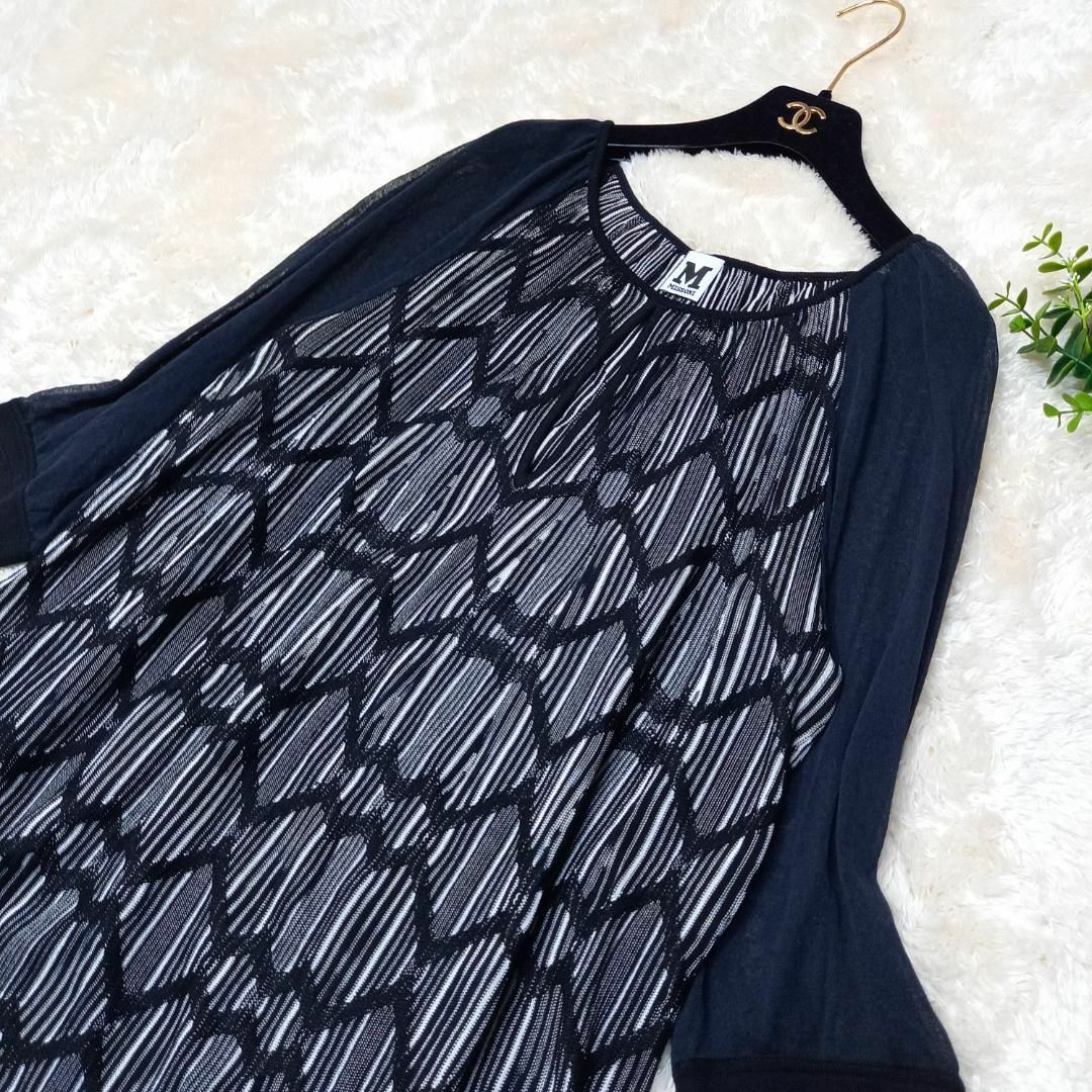 ☆美品ミッソーニ MISSONI チュニックセーター 42M~L 大きめ ☆美品ミッソーニ MISSONI チュニックセーター 42M~L 大きめ