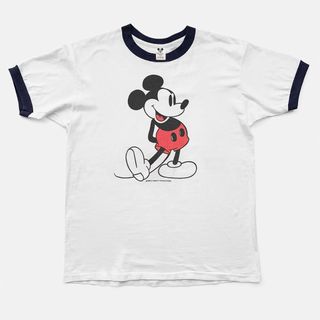 ヴィンテージ(VINTAGE)の70〜80s Disney Mickey Mouse リンガーTシャツ [XL](Tシャツ/カットソー(半袖/袖なし))