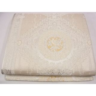 平和屋1◎六通柄袋帯　菱華鳥文　銀糸　逸品　CAAC6418eg(帯)