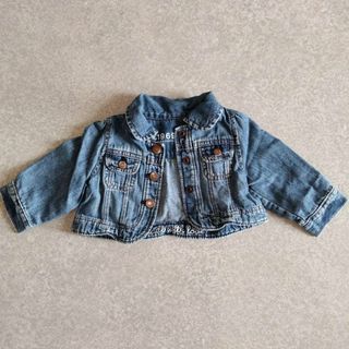 ベビーギャップ(babyGAP)の【美品】ベビーギャップ　ショート丈デニムジャケット　70　Gジャン　ジャンパー(ジャケット/コート)