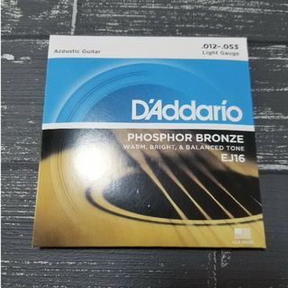 新品　D'Addario　ダダリオ アコースティックギター弦 EJ-16(弦)