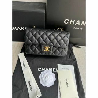 シャネル(CHANEL)の極美品 CHANEL ミニマトラッセ キャビアスキン ショルダーバッグ 黒(ショルダーバッグ)