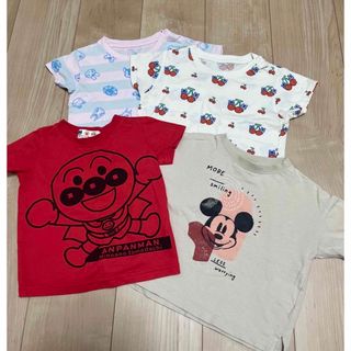 ユニクロ(UNIQLO)の９０　男の子　半袖　Tシャツ　夏服　まとめ　ユニクロ　ペアマノン　アンパンマン(Tシャツ/カットソー)