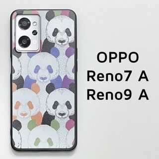 OPPO Reno7 A Reno9 A カラフル パンダ ソフトケース