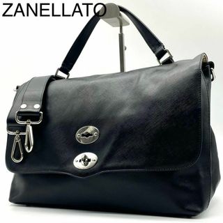 ZANELLATO - ★極美品 ザネラート ポスティーナL ショルダーバッグ 2way サフィアーノ