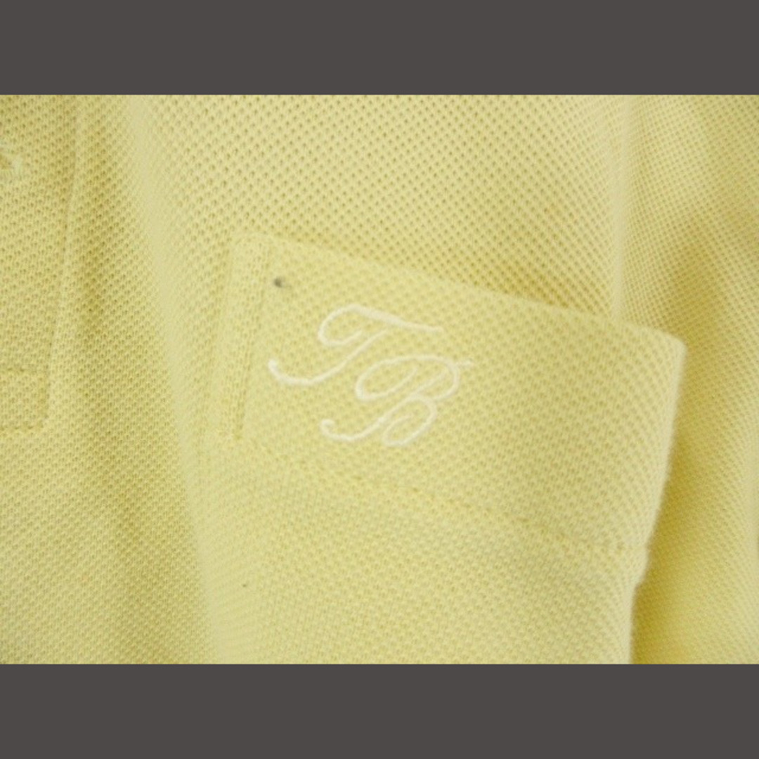 Troy Bros ポロシャツ 半袖 無地 シンプル 胸ポケット イエロー M メンズのトップス(ポロシャツ)の商品写真