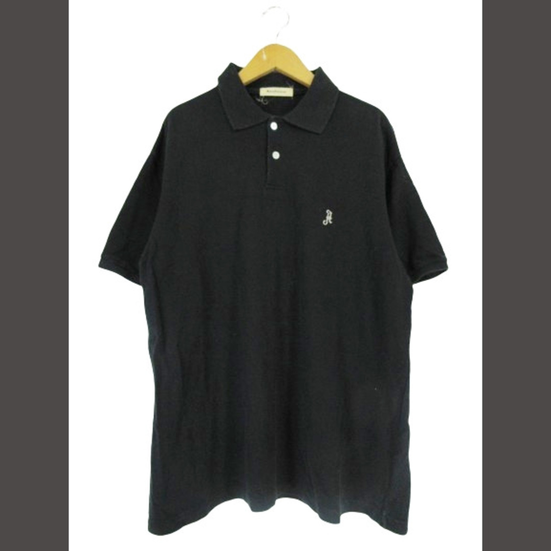 ABAHOUSE(アバハウス)のABAHOUSE ポロシャツ 半袖 ロゴ 刺繍 無地 シンプル 綿 コットン メンズのトップス(ポロシャツ)の商品写真