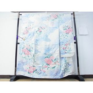 平和屋1■豪華振袖　草花文　銀彩　逸品　CAAC3473hy(振袖)