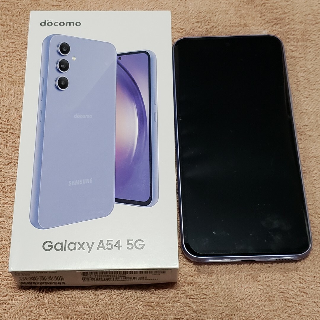 Galaxy(ギャラクシー)の新品未使用☆Galaxy A54 5G SC-53D オーサムバイオレット スマホ/家電/カメラのスマートフォン/携帯電話(スマートフォン本体)の商品写真