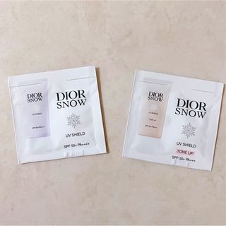 クリスチャンディオール(Christian Dior)のDior ディオール スノー UVシールド トーンアップ　サンプル 2種(化粧下地)