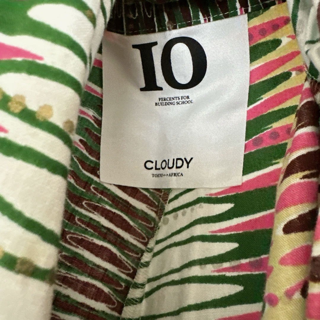 CLOUDY/ロング丈 ラップスカート/アフリカンファブリック レディースのスカート(ロングスカート)の商品写真