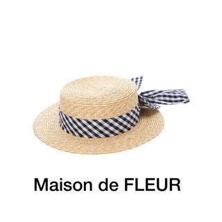 【新品未使用タグ付き】Maison de FLEUR カンカン帽