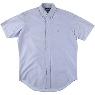 ラルフローレン(Ralph Lauren)の古着 ラルフローレン Ralph Lauren CLASSIC FIT 半袖 ボタンダウンシャツ メンズM /eaa441273(シャツ)