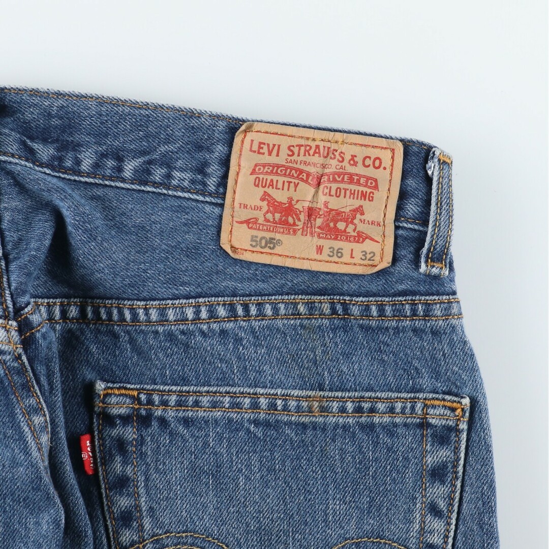 Levi's(リーバイス)の古着 リーバイス Levi's 505 REGULAR FIT テーパードデニムパンツ メンズw36 /eaa444461 メンズのパンツ(デニム/ジーンズ)の商品写真