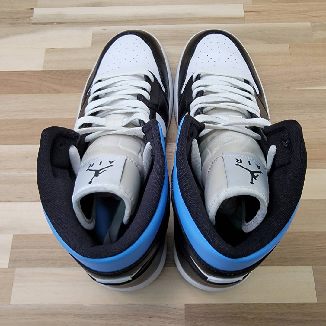 Jordan Brand（NIKE）(ジョーダン)のナイキ ウィメンズ エアジョーダン1 ミッド "黒/ブルー" 27.5㎝ メンズの靴/シューズ(スニーカー)の商品写真