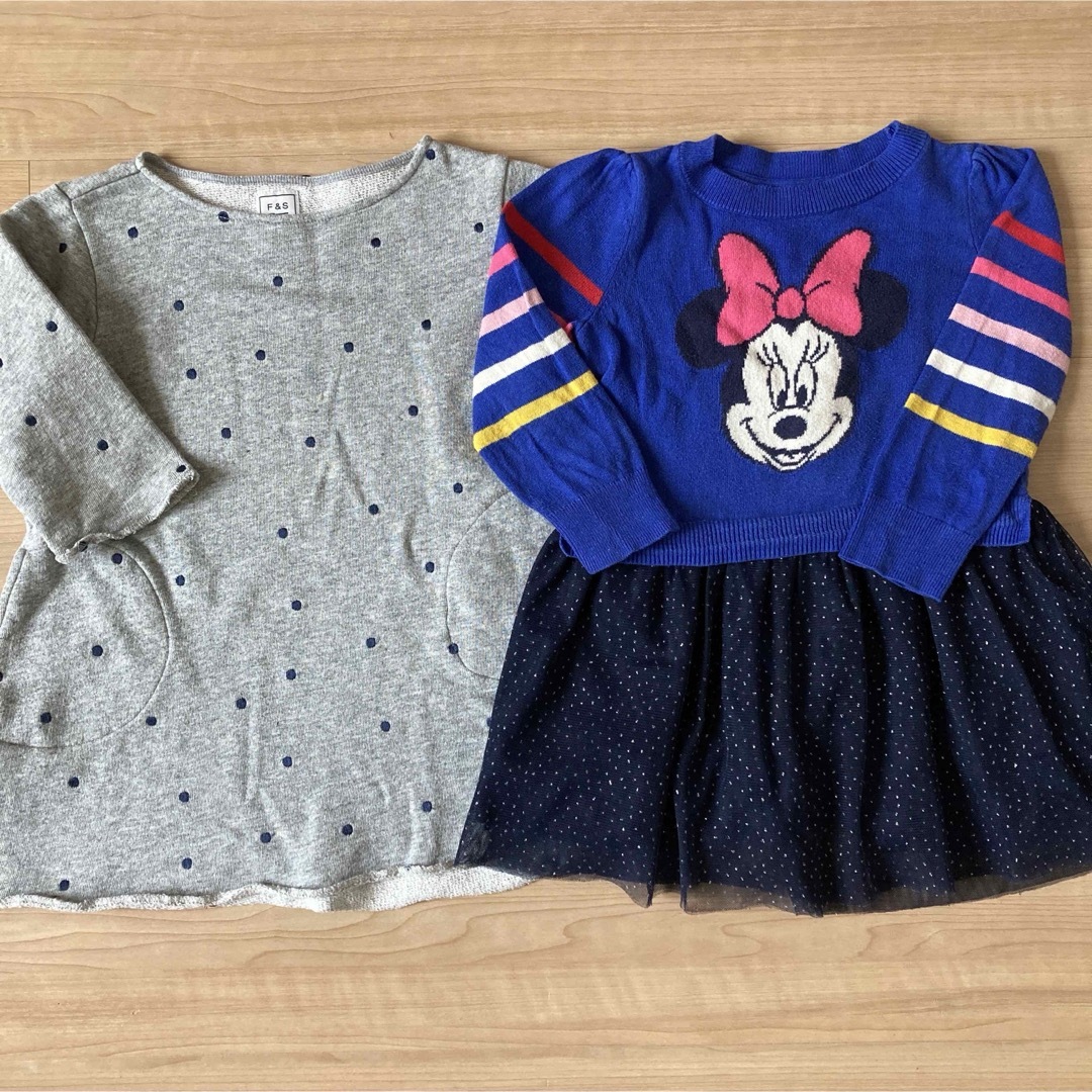 GAP Kids(ギャップキッズ)のアーバンリサーチ　gap ミニーちゃんワンピース　100 3T キッズ/ベビー/マタニティのキッズ服女の子用(90cm~)(ワンピース)の商品写真