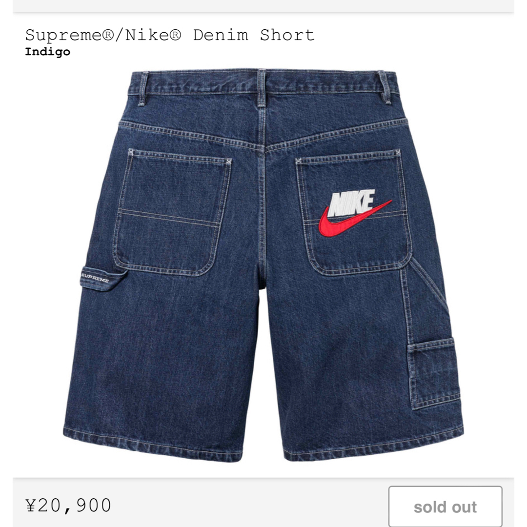 Supreme(シュプリーム)のSupreme  Nike Denim Short Indigo 30 メンズのパンツ(デニム/ジーンズ)の商品写真