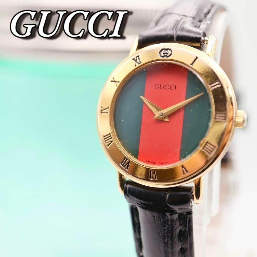 Gucci(グッチ)のGUCCI シェリーライン クォーツ レディース腕時計 490 レディースのファッション小物(腕時計)の商品写真