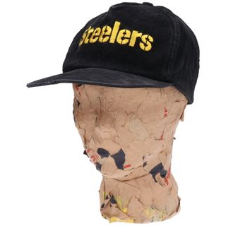 古着 NFL PITTSBURGH STEELERS ピッツバーグスティーラーズ コーデュロイ 6パネルキャップ フリーサイズ /gaa004203(キャップ)