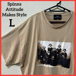 【大人気】Spinns 半袖Tシャツ プリントTシャツ カジュアル 男女兼用