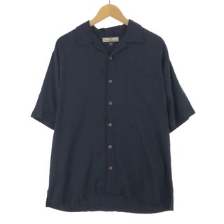 古着 TOMMY BAHAMA 半袖 オープンカラー シルクシャツ メンズM /eaa441568(シャツ)