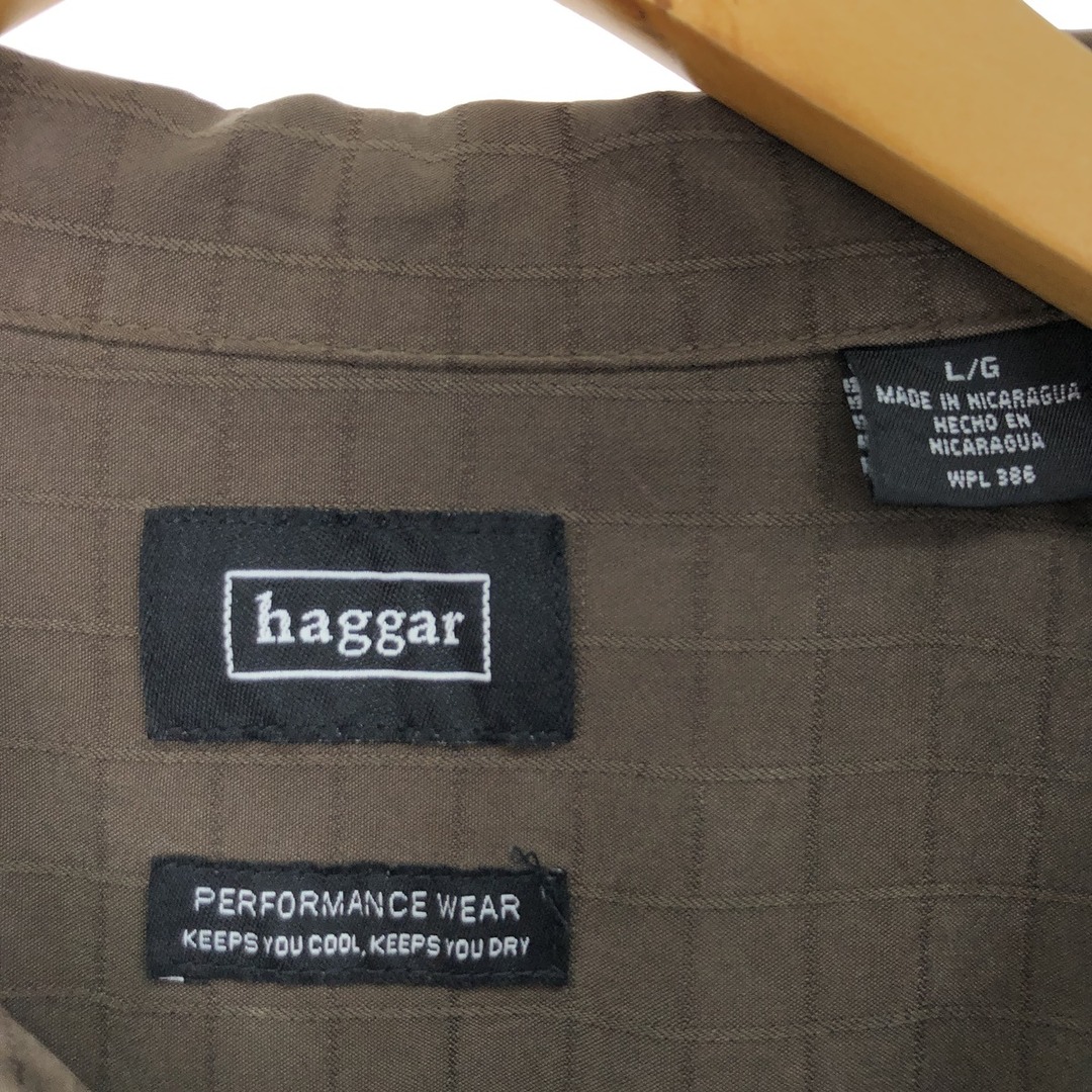 古着 HAGGAR 半袖 オープンカラー レーヨンシャツ メンズL /eaa441574 メンズのトップス(シャツ)の商品写真