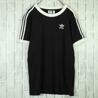 adidas - 【こなれコーデ】adidas スリーストライプスTシャツ リンガーTシャツ OT