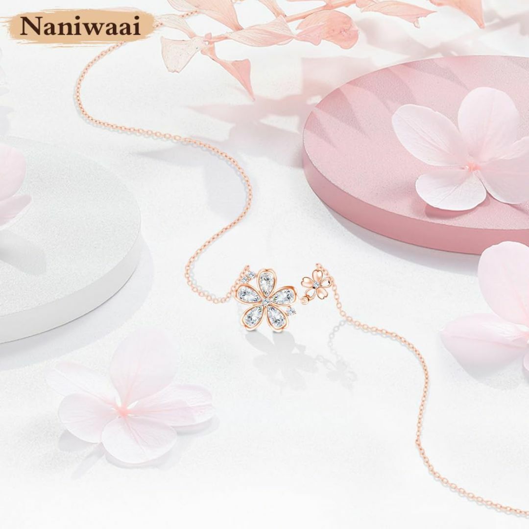 【色: rosepink】[Naniwaai] ネックレス レディース 上質ジル レディースのアクセサリー(その他)の商品写真