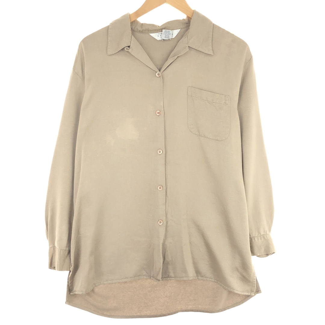 古着 EXPRESS オープンカラー 長袖 シルクシャツ メンズS /eaa445442 メンズのトップス(シャツ)の商品写真