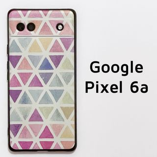 Google Pixel 6a カラフル 三角 ソフトケース カバー(Androidケース)