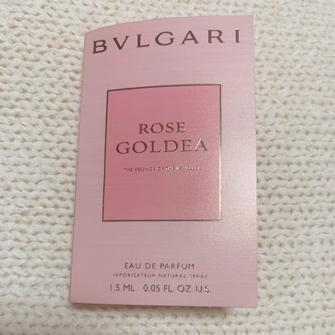 BVLGARI(ブルガリ)のブルガリ ローズ ゴルデア EDP サンプル  1.5ml コスメ/美容の香水(香水(女性用))の商品写真