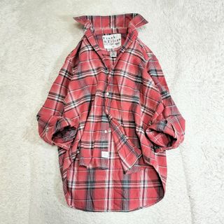 フランクアンドアイリーン(Frank&Eileen)の美品　フランク&アイリーン×ロンハーマン　チェックシャツ　赤　綿　長袖　XS(シャツ/ブラウス(長袖/七分))