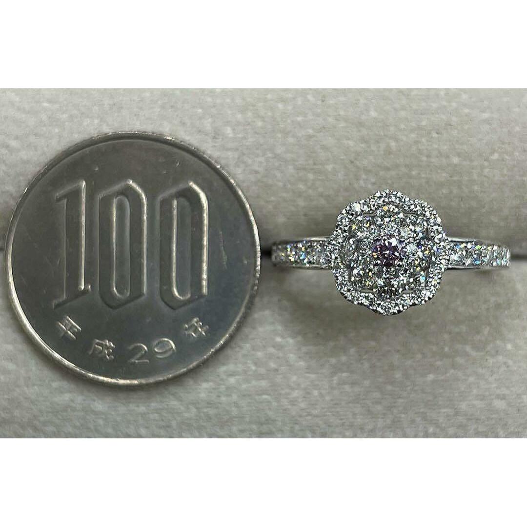 JB502★最高級 ピンクダイヤモンド0.6ct リング ソーテ付 レディースのアクセサリー(リング(指輪))の商品写真