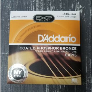 新品　D'Addario ダダリオ アコースティックギター弦  EXP15(弦)