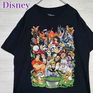 ディズニー(Disney)の【入手困難】ディズニー　ヴィランズ　Tシャツ　XLサイズ　レア　マレフィセント(Tシャツ/カットソー(半袖/袖なし))