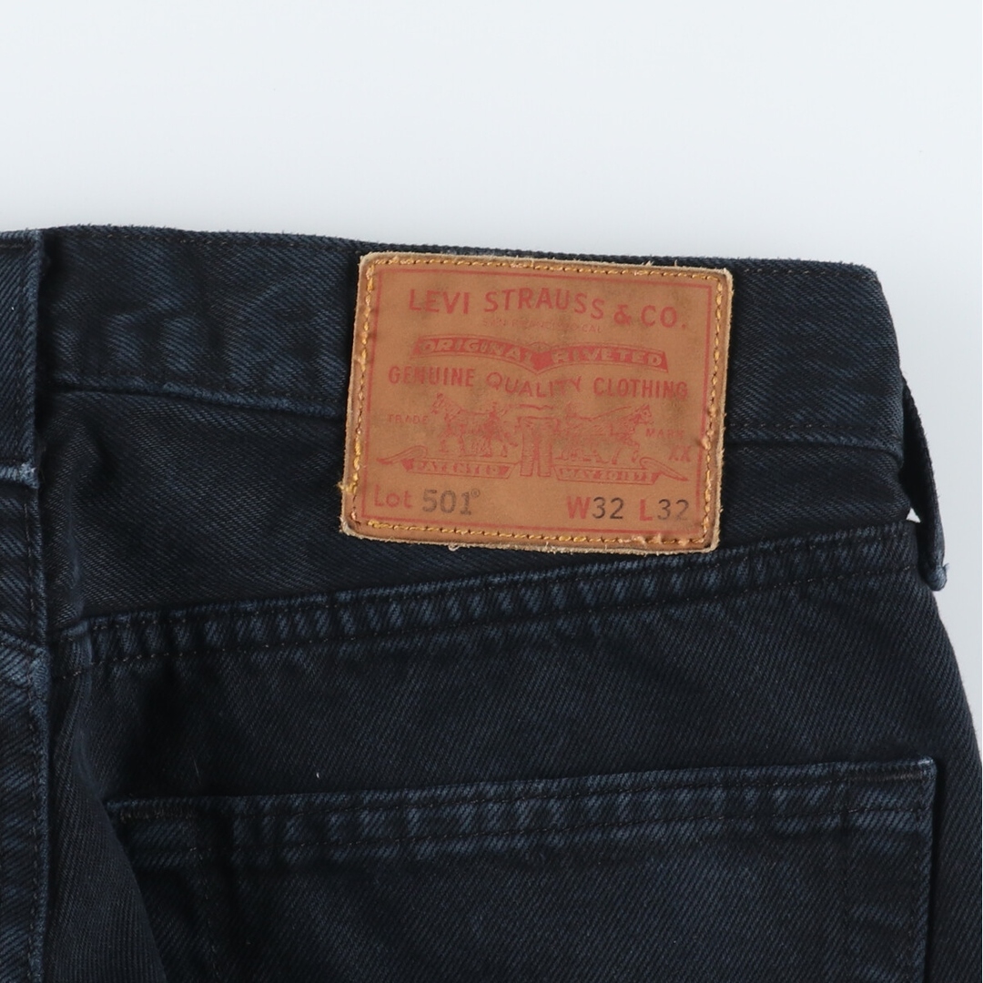 Levi's(リーバイス)の古着 リーバイス Levi's 501 後染め ブラックデニム ストレートデニムパンツ メンズw31  /eaa444967 メンズのパンツ(デニム/ジーンズ)の商品写真