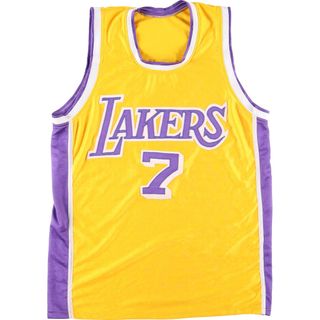 古着 90年代 NBA LOS ANGELES LAKERS ロサンゼルスレイカーズ ゲームシャツ レプリカユニフォーム メンズXL ヴィンテージ /eaa445649(タンクトップ)