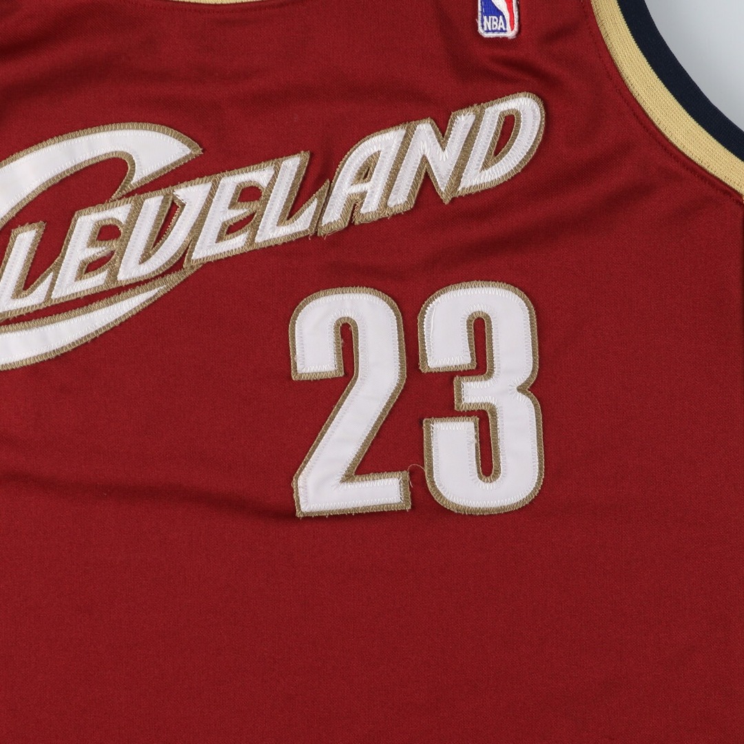 古着 00年代 MITCHELL&NESS NBA CLEVELAND CAVALIERS クリーブランドキャバリアーズ LEBRON JAMES レブロンジェームズ ゲームシャツ レプリカユニフォーム USA製 メンズXL /eaa445650 メンズのトップス(タンクトップ)の商品写真