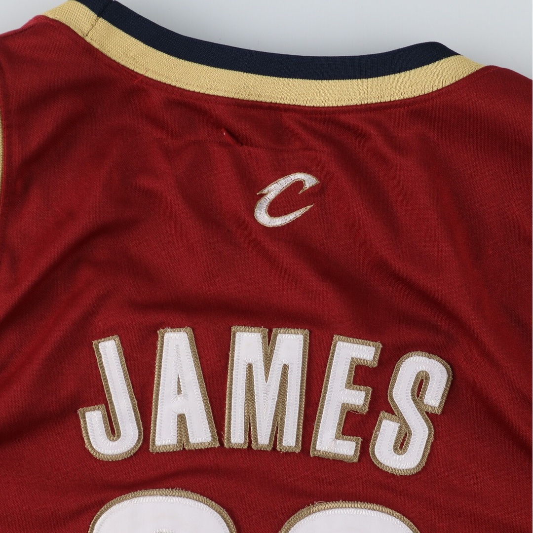 古着 00年代 MITCHELL&NESS NBA CLEVELAND CAVALIERS クリーブランドキャバリアーズ LEBRON JAMES レブロンジェームズ ゲームシャツ レプリカユニフォーム USA製 メンズXL /eaa445650 メンズのトップス(タンクトップ)の商品写真