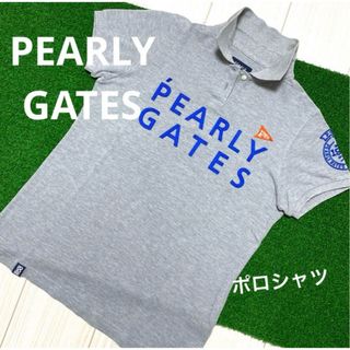 パーリーゲイツ(PEARLY GATES)のパーリーゲイツ　2段ロゴ　半袖ポロシャツ　ゴルフウェア　0(ウエア)