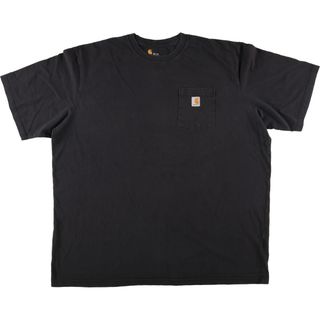 カーハート(carhartt)の古着 ビッグサイズ カーハート Carhartt ORIGINAL FIT 半袖 ワンポイントロゴポケットTシャツ メンズXXXL /eaa431061(Tシャツ/カットソー(半袖/袖なし))