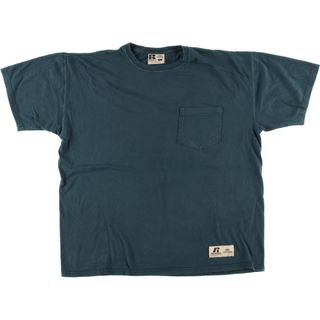 古着 ラッセル Russell PRO COTTON ポケットTシャツ メンズL /eaa436685(Tシャツ/カットソー(半袖/袖なし))