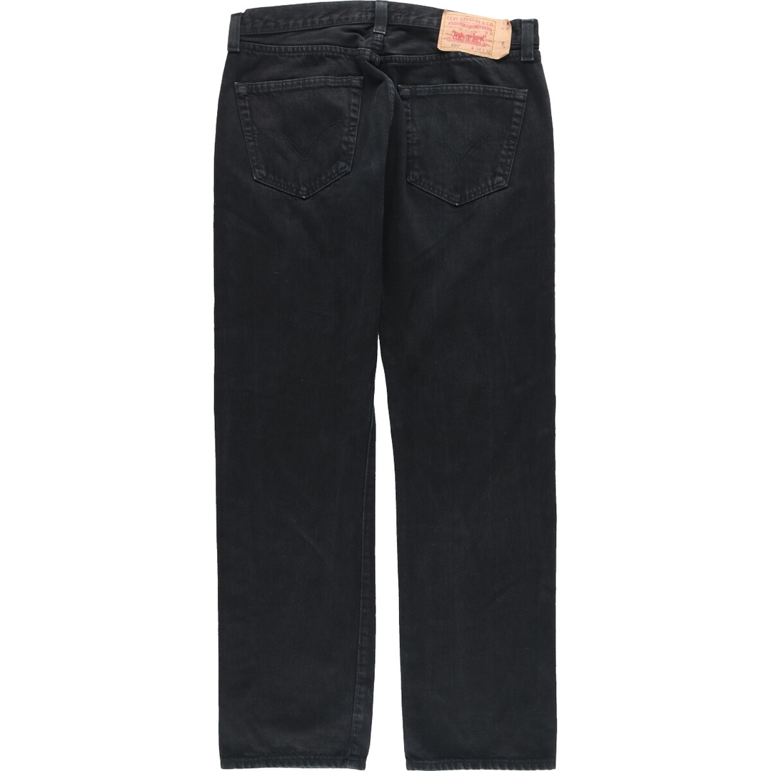 Levi's(リーバイス)の古着 リーバイス Levi's リーバイス501 STRAIGHT LEG BUTTON-FLY 後染め ブラックデニム ストレートデニムパンツ メンズw35  /eaa444963 メンズのパンツ(デニム/ジーンズ)の商品写真