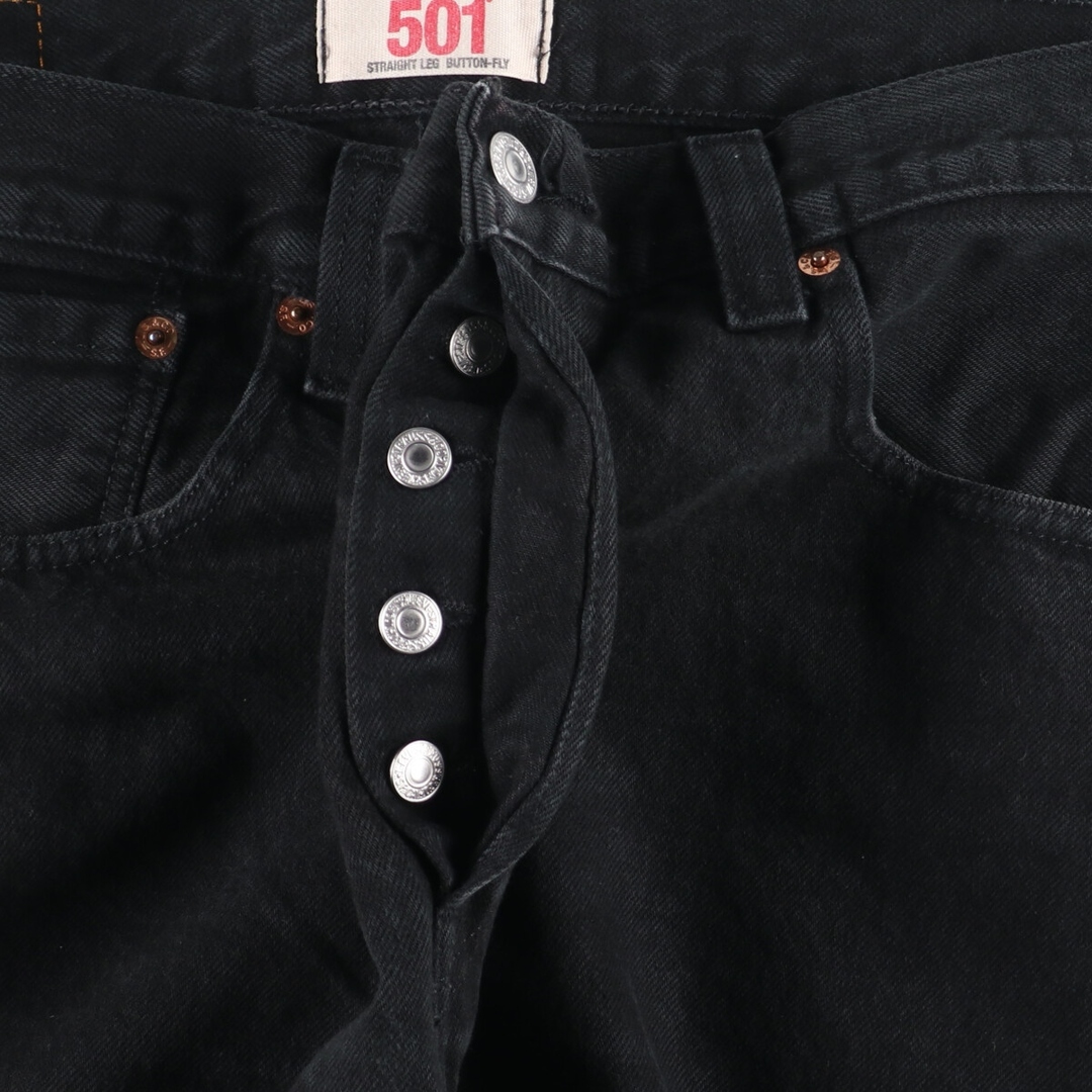 Levi's(リーバイス)の古着 リーバイス Levi's リーバイス501 STRAIGHT LEG BUTTON-FLY 後染め ブラックデニム ストレートデニムパンツ メンズw35  /eaa444963 メンズのパンツ(デニム/ジーンズ)の商品写真