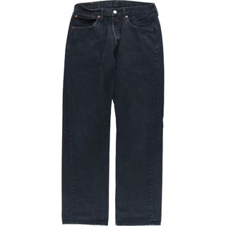 リーバイス(Levi's)の古着 リーバイス Levi's 501 先染め ブラックデニム ストレートデニムパンツ メンズw31  /eaa444976(デニム/ジーンズ)