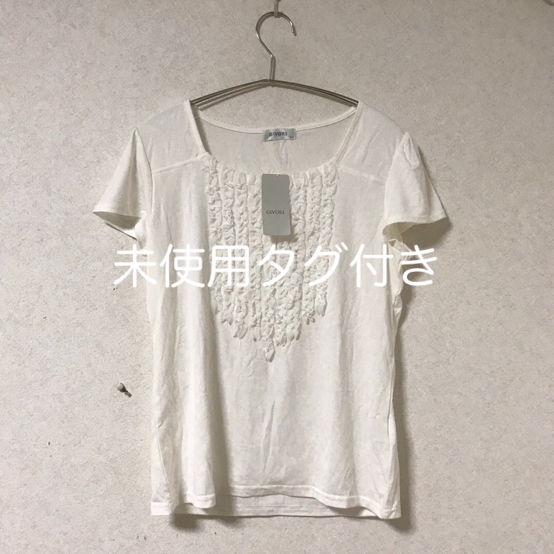 未使用タグ付き　GIVORS レディース　Lサイズ レディースのトップス(Tシャツ(半袖/袖なし))の商品写真