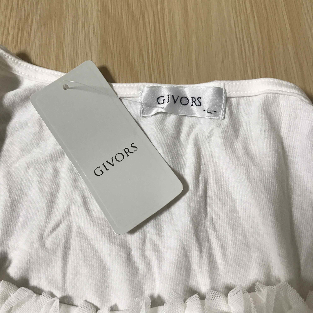 未使用タグ付き　GIVORS レディース　Lサイズ レディースのトップス(Tシャツ(半袖/袖なし))の商品写真