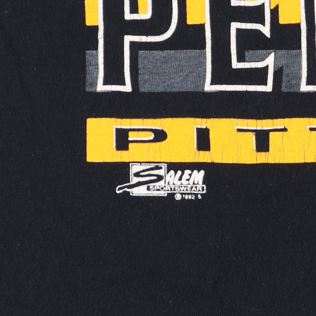 古着 90年代 SALEM SPORTSWEAR NHL PITTSBURGH  PENGUINS ピッツバーグペンギンズ STANLEY CUP 1991 1992 スポーツTシャツ USA製 メンズXXL ヴィンテージ /eaa436667 メンズのトップス(Tシャツ/カットソー(半袖/袖なし))の商品写真