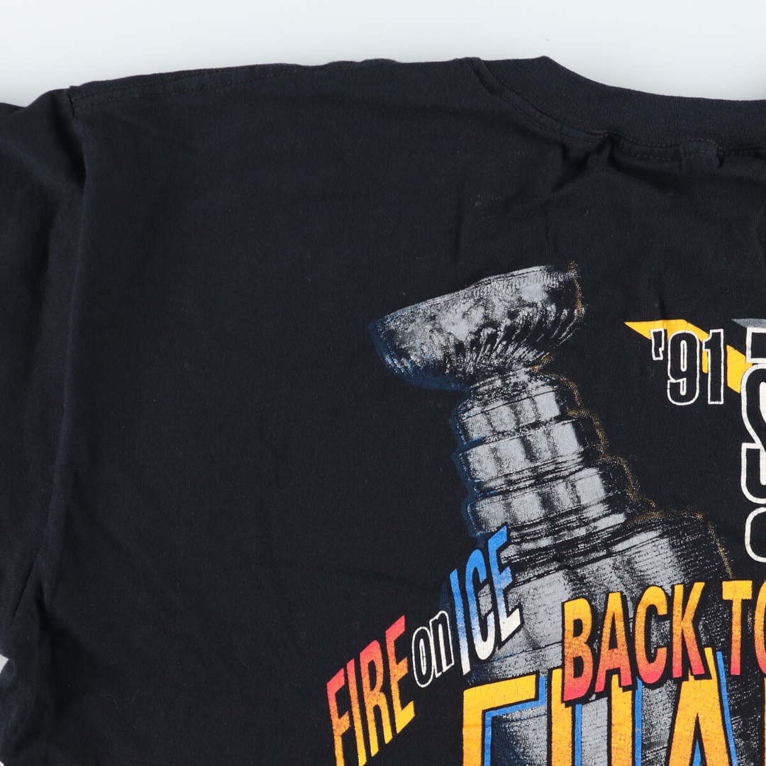 古着 90年代 SALEM SPORTSWEAR NHL PITTSBURGH  PENGUINS ピッツバーグペンギンズ STANLEY CUP 1991 1992 スポーツTシャツ USA製 メンズXXL ヴィンテージ /eaa436667 メンズのトップス(Tシャツ/カットソー(半袖/袖なし))の商品写真